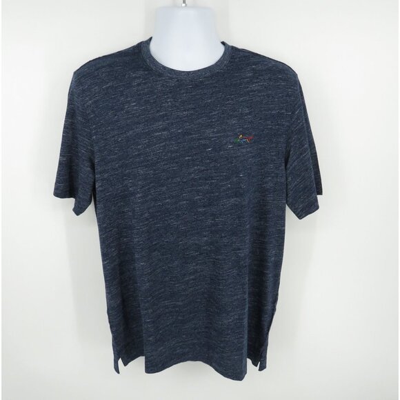 Greg Norman Medium Heathered Navy Blue Short Sleeve T-Shirt NWT - Picture 1 of 4